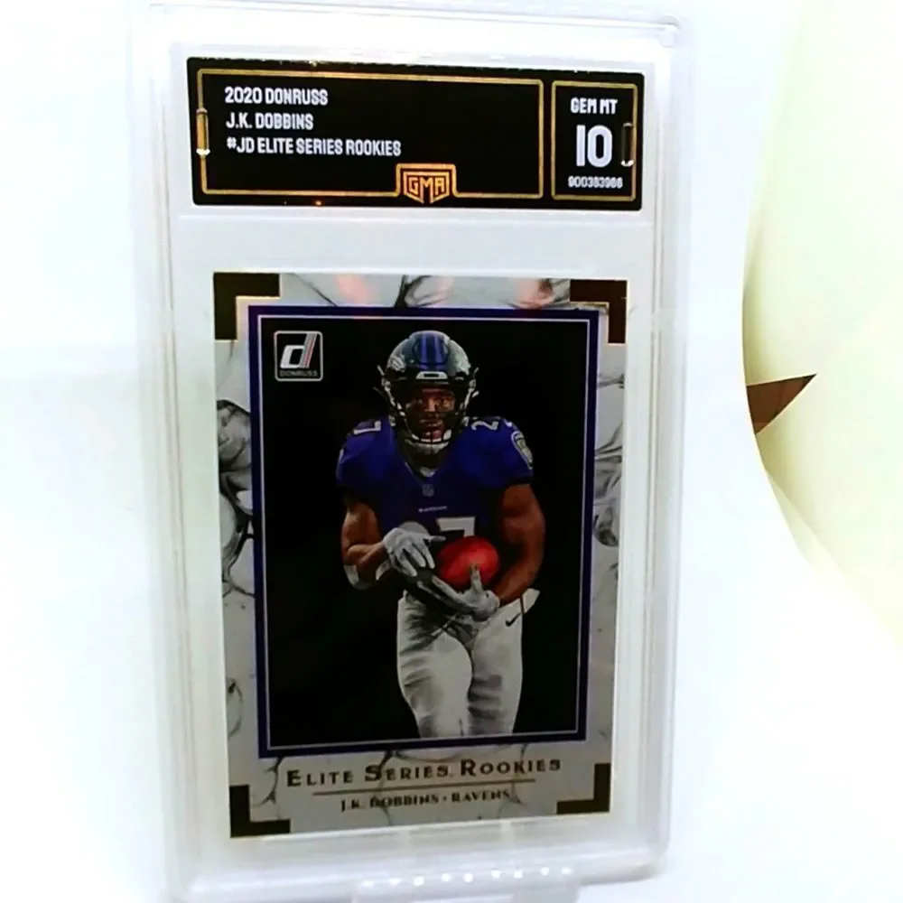 2020 DONRUSS J.K. DOBBINS # JD ELITE GMA 10